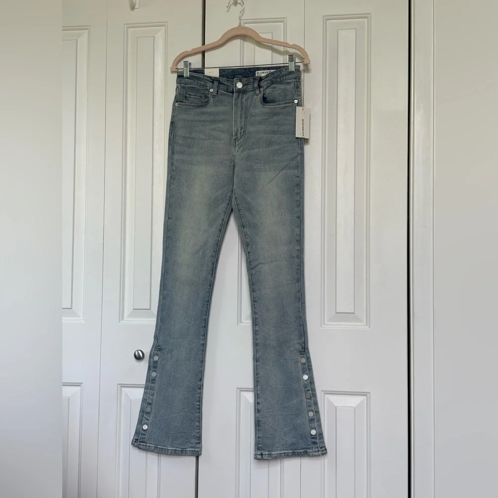 NWT - Blank NYC Hoyt High-Rise Mini Flare - size 28 - Picture 1 of 16